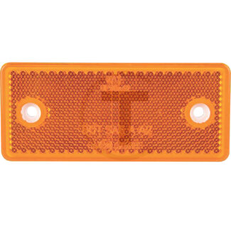 GRANIT Rückstrahler rechteckig orange, 94 x 44 mm, Lochabstand 70 mm