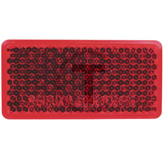 GRANIT Reflector rechthoekig rood 70 x 35 mm, verlijmd