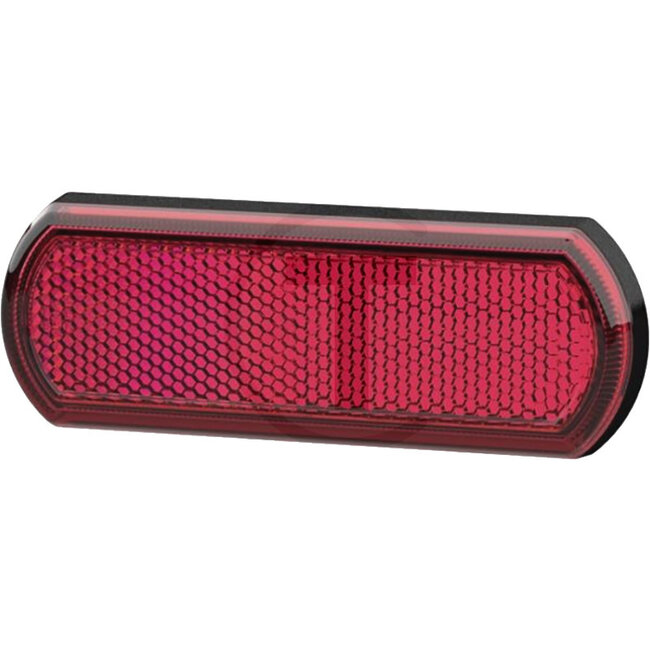 HELLA Reflector Red, rear - Colour: Red, Width: 113 mm, Height: 40 mm, Material thickness: 12 mm - 17903