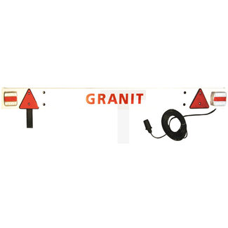 GRANIT Verlichtingsbalk kunststof LED 4 functies 12 V, 1,7 m, kabel 11 m