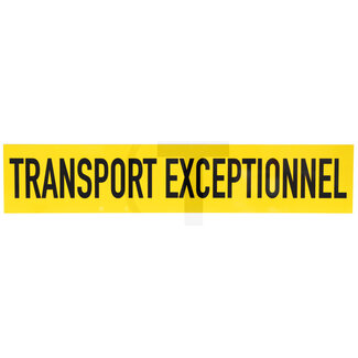 GRANIT Warning sign, aluminium With wording: Transport Exceptionnel (Oversize load), film type I