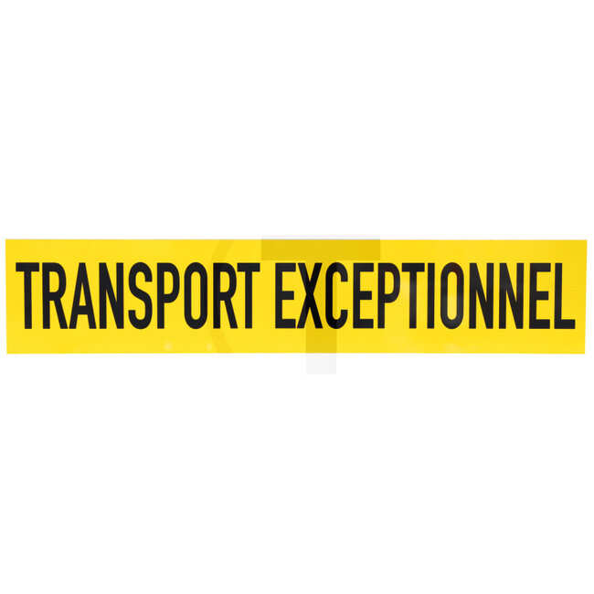 GRANIT Waarschuwingsbord, aluminium Transport Exeptionnel, geel, folie type 1 - 2074399001, 29.491.00+32.936.00 | Afmetingen: 1250 x 250 x 2 mm