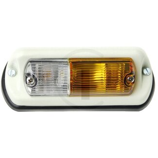 HELLA Indicator/position light left 180 x 60 mm, 12V3WS / T6,2x27 Fendt