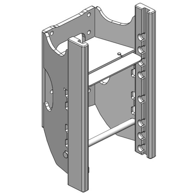 Scharmüller Lagerbock 00.105.00.1-A02 - 325/25/26 - 53,4Kn - 2000kg - Schwarz - 00.105.00.1-A02, 00105001A02