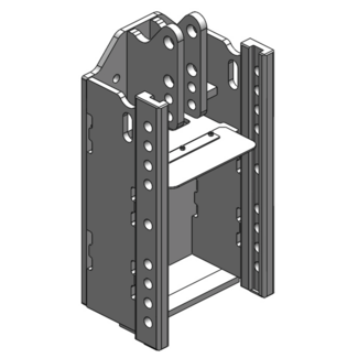 Scharmüller Trekhaakframe 330/25/32 - 2500kg - AGCO-grijs - Deutz 10006-12006, Fendt Favorit 600 LS/LSA/S/SL