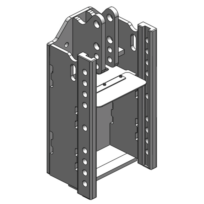 Scharmüller Trekhaakframe 330/25/32 - 2500kg - AGCO-grijs - Deutz 10006-12006, Fendt Favorit 600 LS/LSA/S/SL - 77700123000