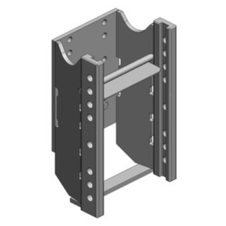 Scharmüller Trekhaakframe 330/25/32 - 2000kg - zwart - Schlüter Serie Compact, Super