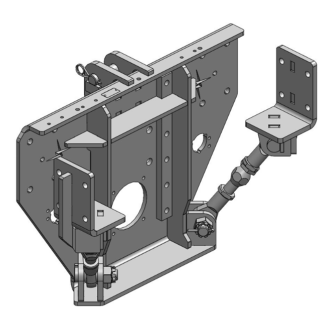 Scharmüller End cross member Q64 - 34.437.000.0-A02 - - 87Kn - 2000kg - black - 34.437.000.0-A02, 344370000A02