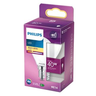 Philips LED bulb E14 | 40W | warm white | 2700 K