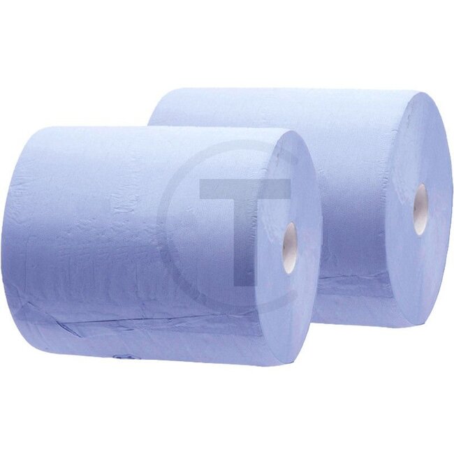 GRANIT VPE2 poetsrol - 2 stuks - 2 rollen - 50099027/2 | 2-laags | blauw | afscheurbaar | 375 x 380 mm