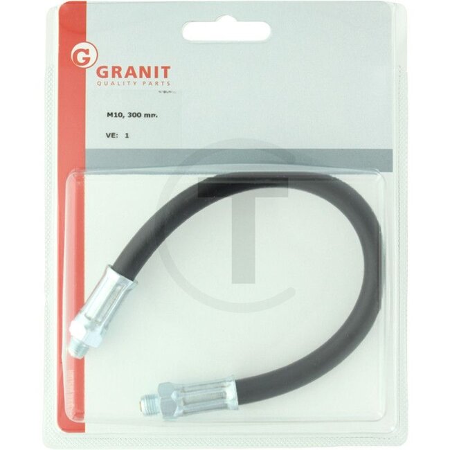 High-pressure reinforced rubber hose - M10x1 - Length 500 mm - 12665