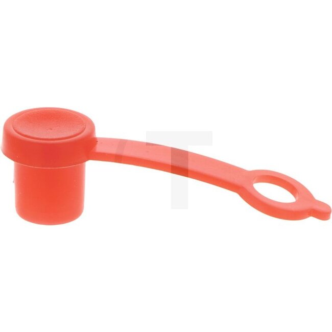 Protective caps for tapered grease nipples - red - 100-pcs - 63905