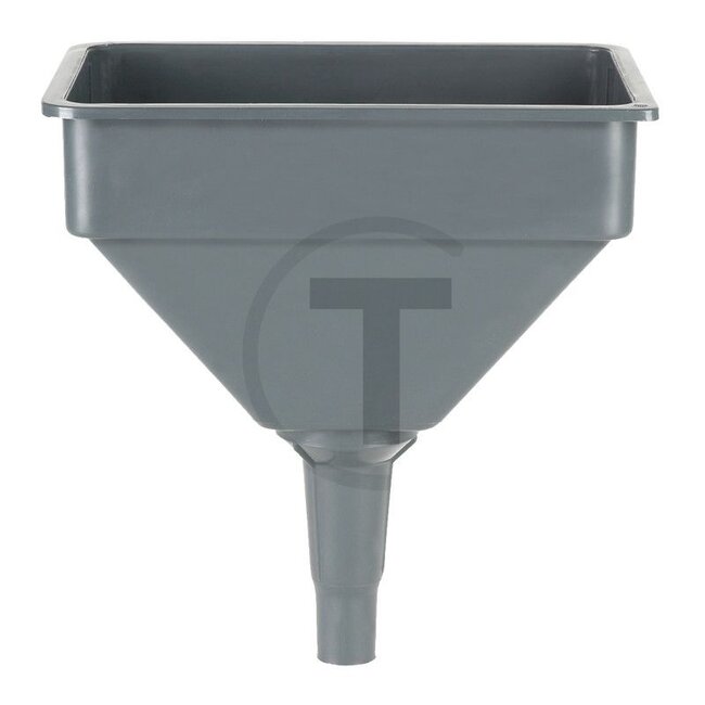 Funnel square 280 x 190 mm - plastic - grey - with strainer - 4 litre - 2370, 02370