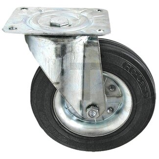 GRANIT Swivel castor rubber Ø 160 mm