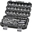 GRANIT BLACK EDITION Dopsleutelset 1/4 inch 4 - 14 mm, ratel 72 tands - 45 delig