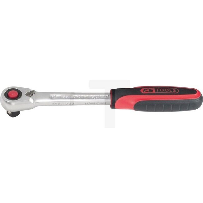 KS Tools 1/2" SlimPOWER omkeerbare ratel - 7889201290 | Volgens DIN 3122 / ISO 3315