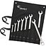 GRANIT BLACK EDITION Combination spanner set XL, 10-30 mm, 8 pcs. - 73013540