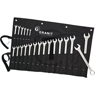 GRANIT BLACK EDITION Combination spanner set, 6-32 mm, 21 pcs.