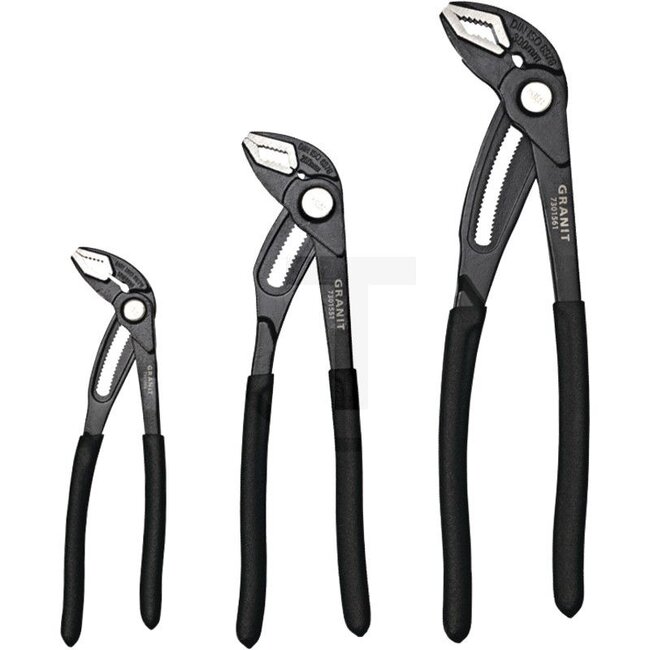 GRANIT BLACK EDITION Water pump pliers set 3 pcs. - 000047301541, 0000047301541