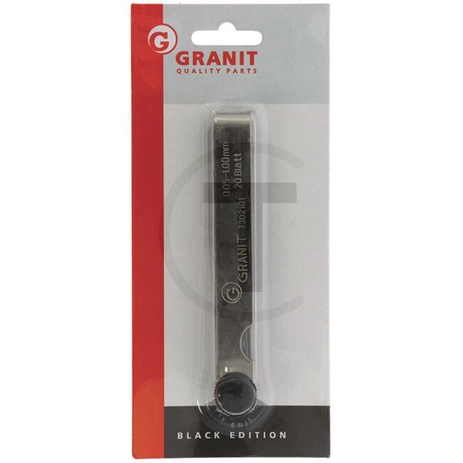 GRANIT BLACK EDITION Voelermaat 0,05 - 1,0 mm, 20 bladen