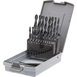 GRANIT HSS-R spiraalborenset Ø 1 - 10 x 0,5 mm, DIN 338 RN - 19-delig