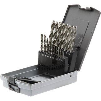 HSS-G metaalspiraalborenset Ø 1 - 10 x 0,5 mm, DIN 338 - 19-delig