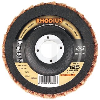 RHODIUS Polijstschijf VLS - Info: Polijst schijven, Ø 125 mm, Boring 22,2 mm