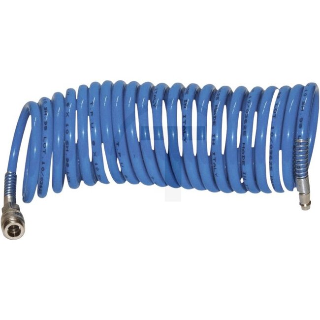 AEROTEC Spiral extension hose Up to 8 bar operating pressure, complete with plug and connector - 25051L