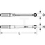 KS Tools 1/2" ERGOTORQUE®precision torque wrench with ratchet head repositioning via knob, 60-320 Nm 1/2” - 5161472 - Referentienr.: 516.1472