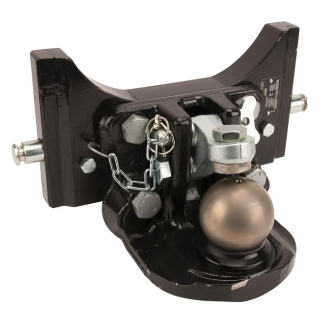 Scharmüller Kugeleinsatz K80® - 77707633042, 7.6330.42-A02, 07.6330.42-A02 | Schienenbreite: 330 mm | Rastbolzen Ø: 25 mm | Führungsbreite: 32 mm | Stützlast: 3000 kg | Farbe: Schwarz | Ausladung: 155 mm | Beschreibung: Höhenverstellbar mit Handgriff | Bohrung: M20 m