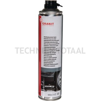 GRANIT Tectyl Zwart Corrosiebescherming - 600ml, Sneldrogend, UV-bestendig, Bitumenvrij