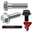 Carriage bolt M6x60 - 10 pcs.