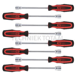 KS Tools ERGOTORQUEplus® dopschroevendraaierset, 8-teilig - 8-delig, Breedte 215 mm