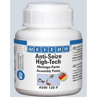 WEICON Anti-Seize High-Tech assembly paste 120 Metal-free lubricating and release paste