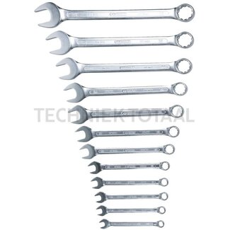 KS Tools Ring-steeksleutelset, gebogen 12-delig 10 - 32 mm