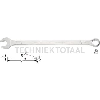 Hazet Combination wrench, extra long, slim design