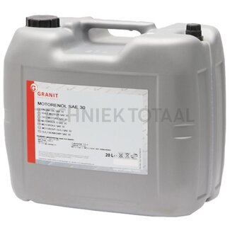 GRANIT Motorolie Motorolie SAE 30 - 20 liter - Inhoud: 20 liter, Uitvoering: Single-grade motorolie