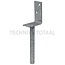 GRANIT Post holder L-form 70 mm, H 200 mm, D 20 mm, S 4 mm galvanized