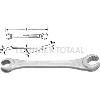 Hazet Double box-end wrench (open)