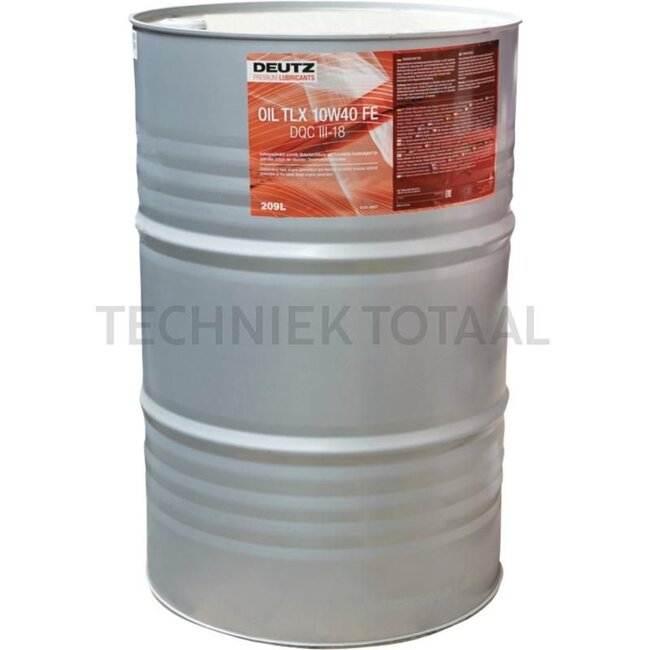 DEUTZ TLX 10W/40 FE - 209 Liter - 1016337, 01016337
