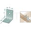 GRANIT Angled armature 90°, 50 x 50 x 35 x 3 mm, steel