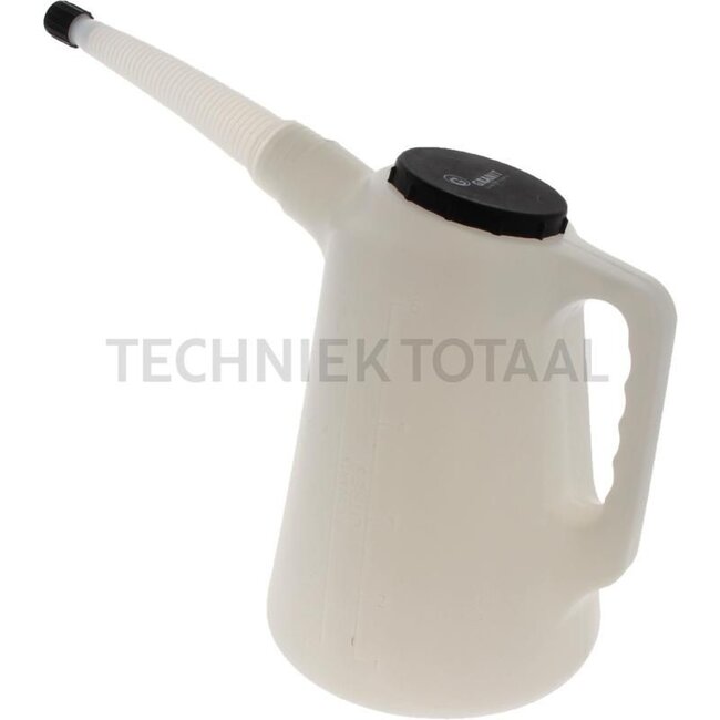 Universal filling can, transparent With locking cap, filling cap and strainer insert