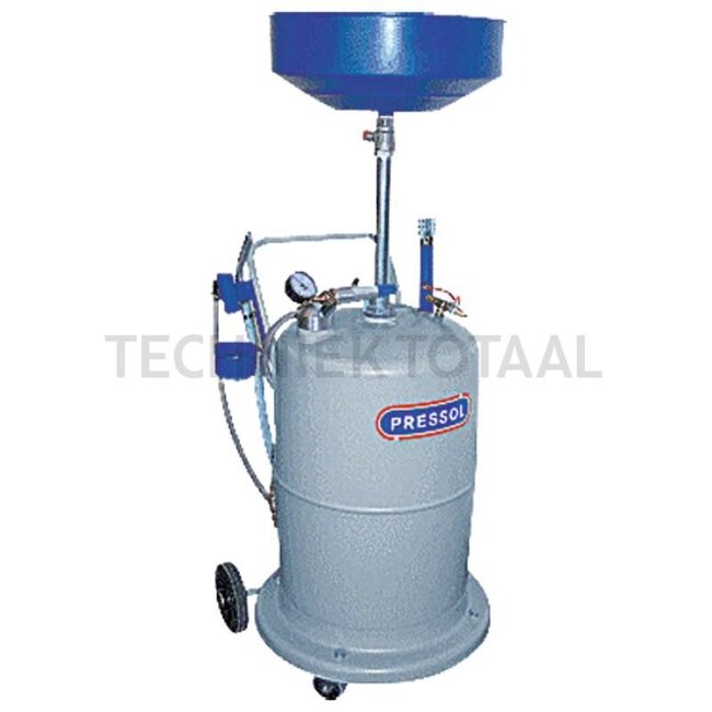 Waste oil collection and extraction unit 75 l container, collection funnel height range: 1180 to 1750 mm - 27622680