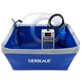 Opvangbak set met accu en rugzak, pomp 10 l/min, 3 m slang