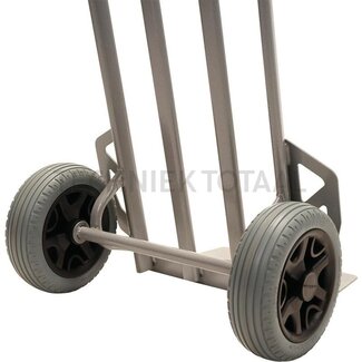 Construction site hand truck puncture-proof