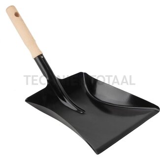 GRANIT Dose Metall schwarz lackiert mit Holz Handgriff, Arbeitsbreite 240 mm