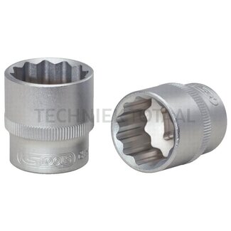 KS Tools 3/8" double hex socket, 13 mm