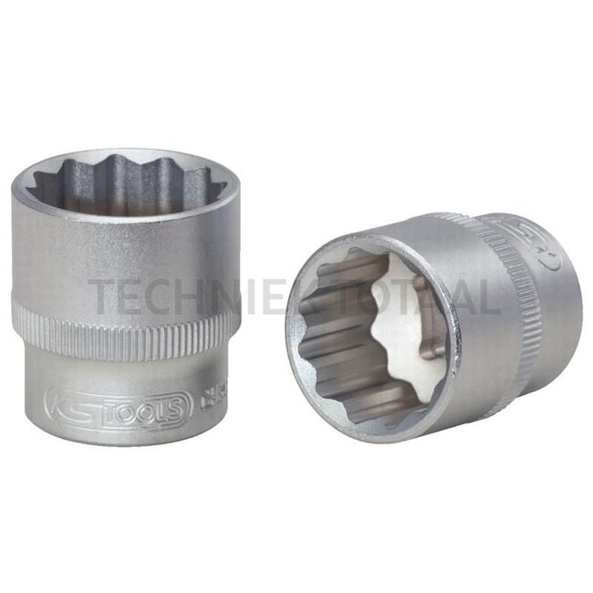 KS Tools 3/8" 12-kant dopsleutel, 13 mm - 7889113986 | Uitgang: 3/8" | Type: 12-kant | Uitvoering: zonder bit | Sleutelmaat: 13