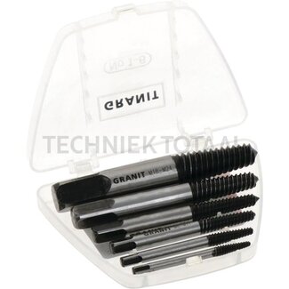 GRANIT BLACK EDITION Screw extractor set, 6 pcs. 6-tlg.