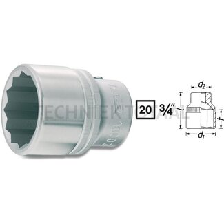 Hazet Double hex socket wrench insert